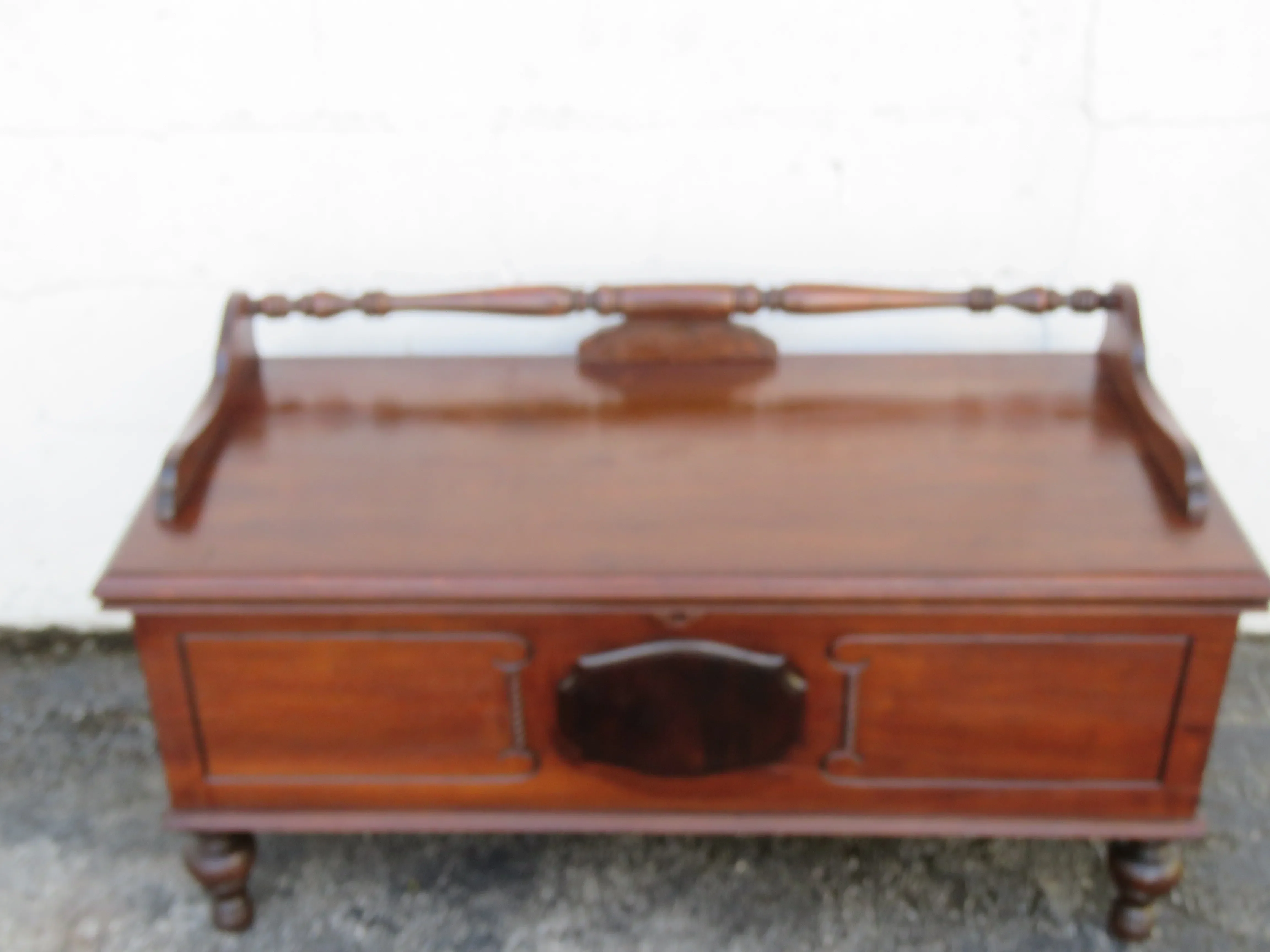 Lane Carved Bench Cedar Hope Chest Blanket Trunk 6113 | Chairish