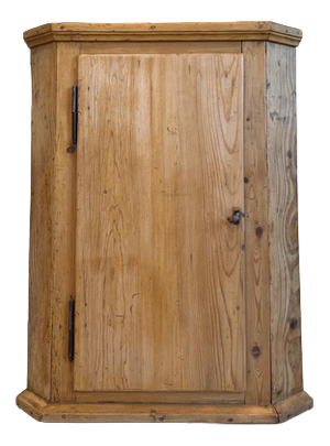 Rustic Spruce Corner Cabinet