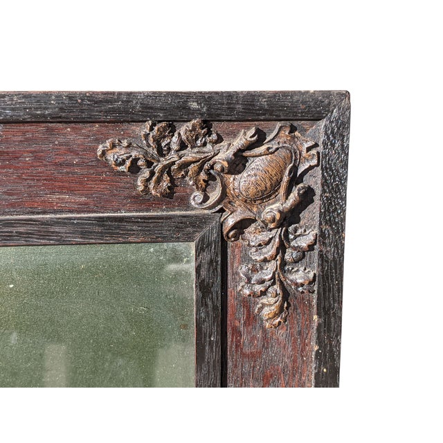 Wood Antique Still Life Fruit Art in Black Forest Wooden Frame For Sale - Image 7 of 9