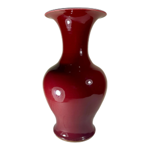Chinese Qing Dynasty Sang De Boeuf Bulbous Vase
