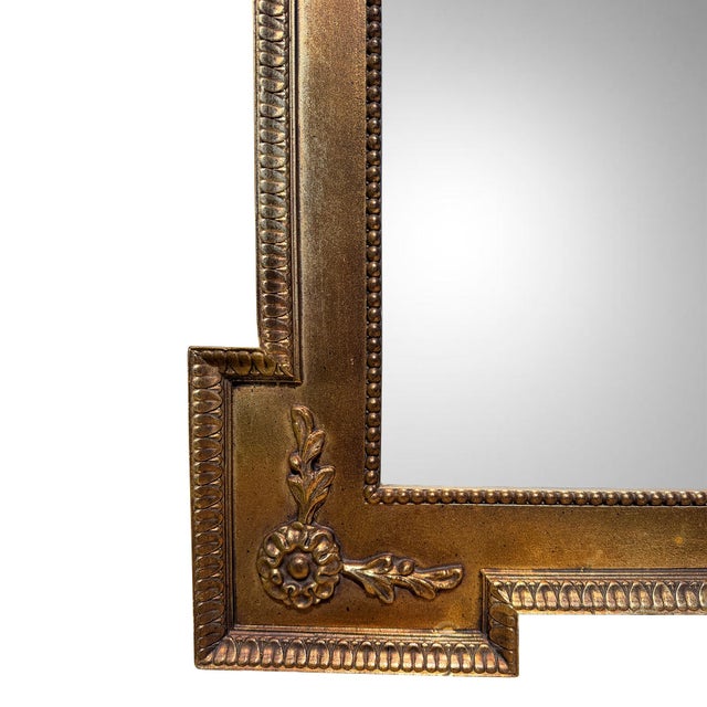 Vintage Neoclassical Giltwood Pier Mantel Mirror With Urn and Rosettes For Sale In Oklahoma City - Image 6 of 10