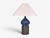 1960s Danish Modern Marianne Starck, Table Lamp, Blue and Brown Stoneware For Sale - Image 4 of 11