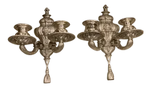 Silver Plated Caldwell Sconces- a Pair
