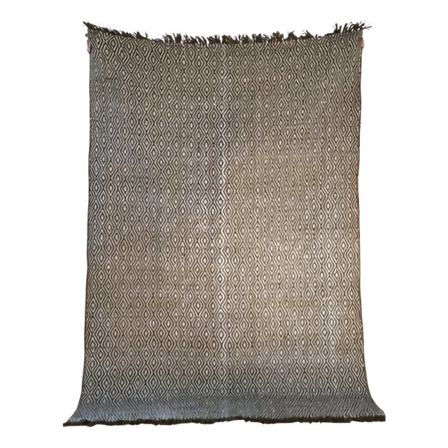 Handwoven Wool Area Rugs, 2010s, Set of 2 For Sale