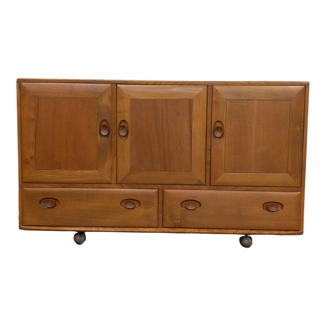Vintage Mid Century Modern Credenza / Sideboard by Ercol For Sale