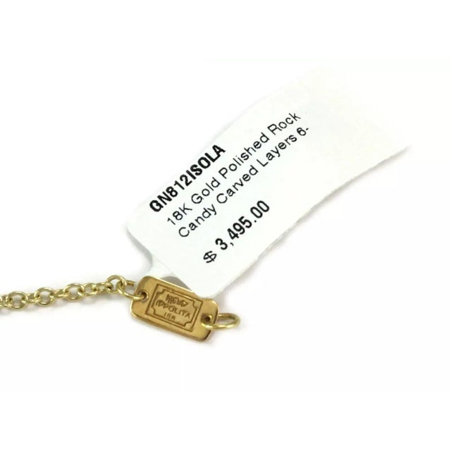 Late 20th Century Ippolita Rock Candy Isola 18k Yellow Gold Circle Sectional Necklace 37" Long For Sale - Image 5 of 6