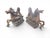 Metal Mythological Sculptures Depicting Putti Riding Seahorses, 1950, Bronze, Set of 2 For Sale - Image 7 of 11