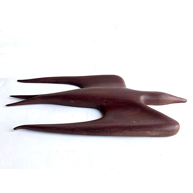 Mid-Century Modern Mid 20th Century Hand Carved Falcon Wall Sculpture Attributed to Arthur Umanoff for Raymor For Sale - Image 3 of 17