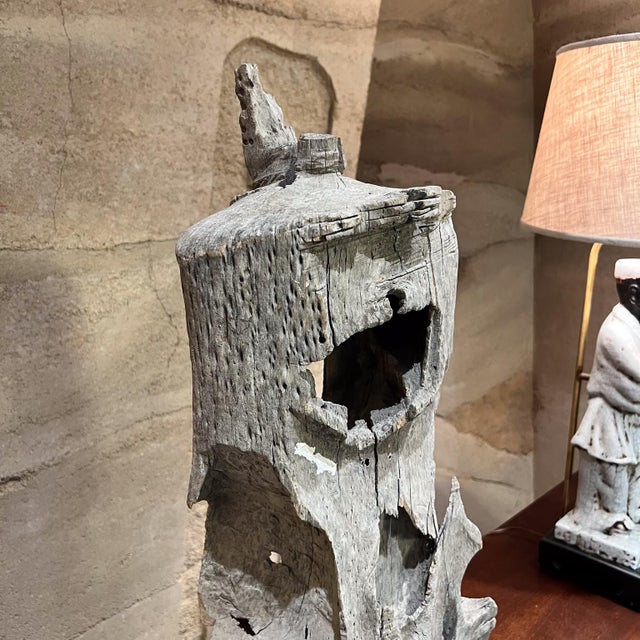 For your consideration, a 1950s Abstract Mesquite Wood Sculpture Mexico Unsigned. In the style of Mathias Goeritz....