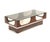 Space Age vintage coffee table with a smoked glass and wenge wood top from the 1970s. Width: 129.5 cm Depth: 60 cm Height:...
