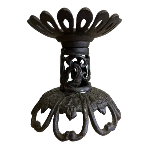 Vintage Cast Iron Candle Holder