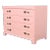John Stuart French Regency Pink Lacquered Dresser Chest, Newly Refinished For Sale