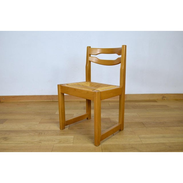 Wood Vintage Elm Chairs from Maison Regain, 1980, Set of 6 For Sale - Image 7 of 9