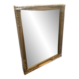 Vintage Turner Wall Mirror Ornate Gold Hollywood Regency Decor (29” X 35” X 1”) For Sale