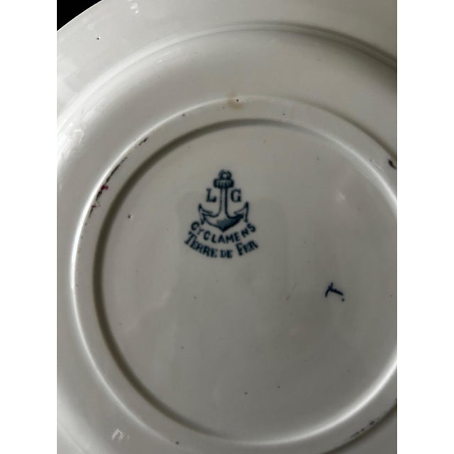 Terre De Fer Soup Plates from Louis Graves, 1890s, Set of 13 For Sale - Image 10 of 13