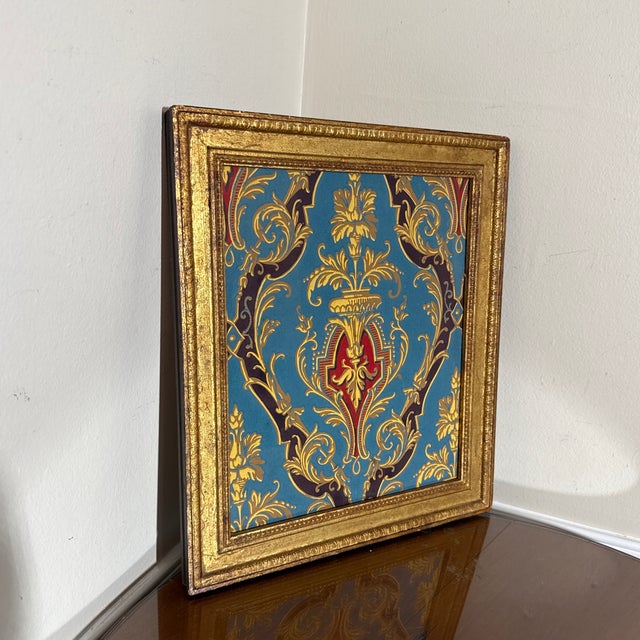 1970s Ornate Framed Painted Decorative Panel For Sale In Atlanta - Image 6 of 9