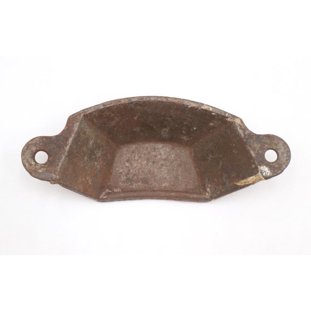 Antique 3.5 In. Victorian Cast Iron Bin Drawer Pull For Sale - Image 4 of 4