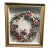 Late 19th Century Victorian Felt Art Memorial Wreath in Shadow Box For Sale