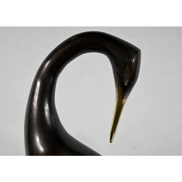 Metal Water Bird Sculptures, 1940, Set of 2 For Sale - Image 9 of 18