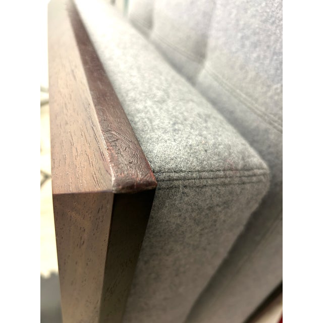2020s Bernhardt "Nyc" Bench With Custom Chrome Legs For Sale - Image 5 of 8