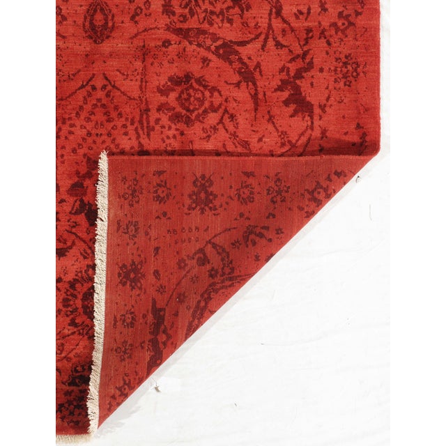 1980s 1980s Hand-Knotted Persian Transitional Rug 5'6" X 8'0" For Sale - Image 5 of 5