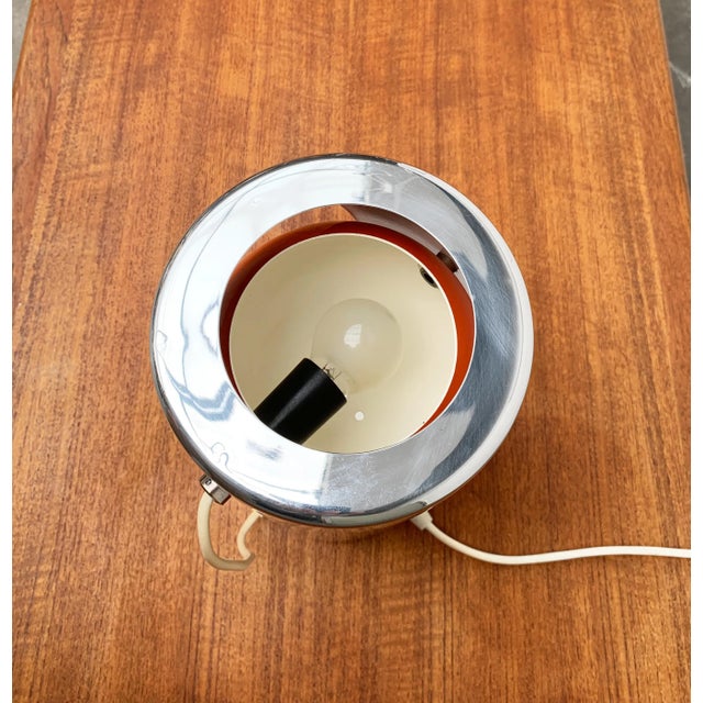 Orange Space Age Table Lamp For Sale - Image 8 of 18