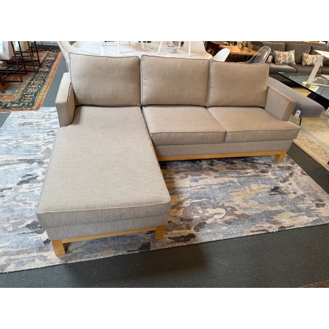 Contemporary C & L Design Chaise Lounge Sectional For Sale - Image 3 of 12
