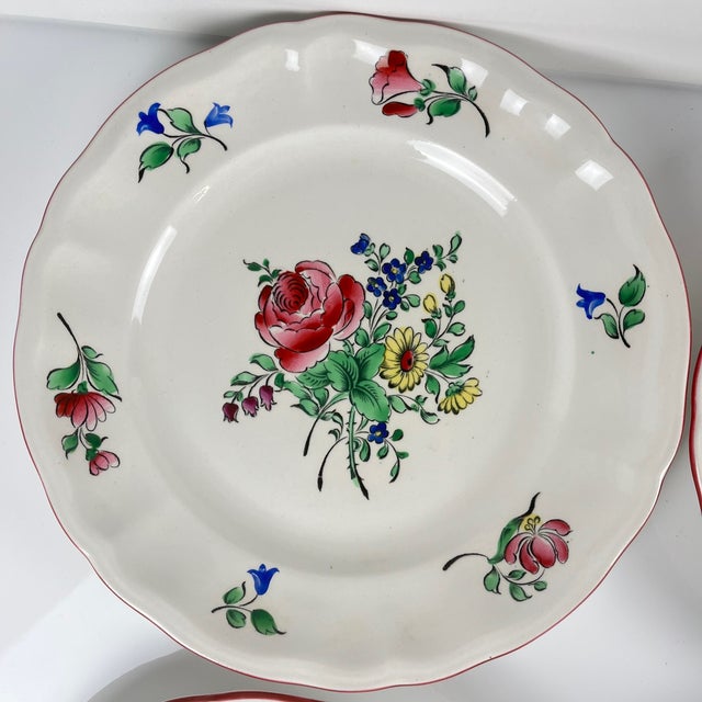 Réverbère Model Service for Six People from KG Lunéville, 1950s, Set of 18 For Sale - Image 10 of 17