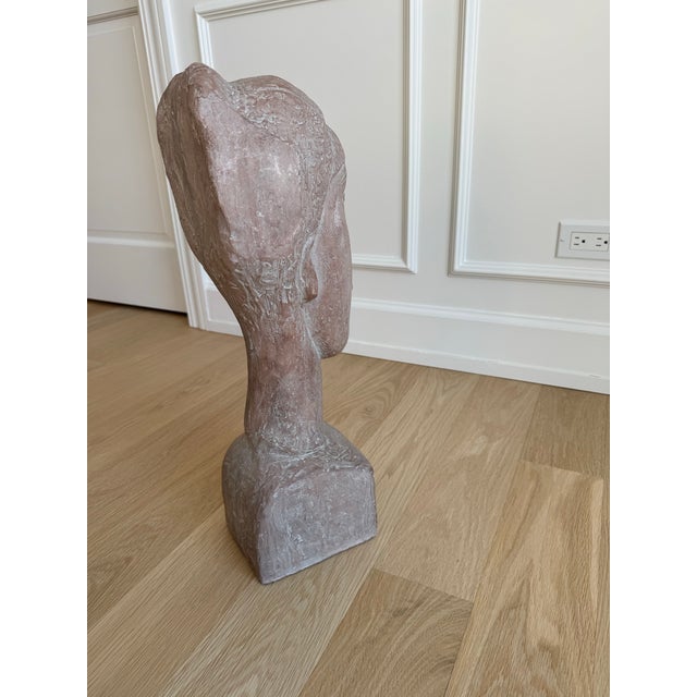 Rare Modigliani’s Tête De Femme by Austin Productions 1961 Sculptural Bust For Sale In Chicago - Image 6 of 10