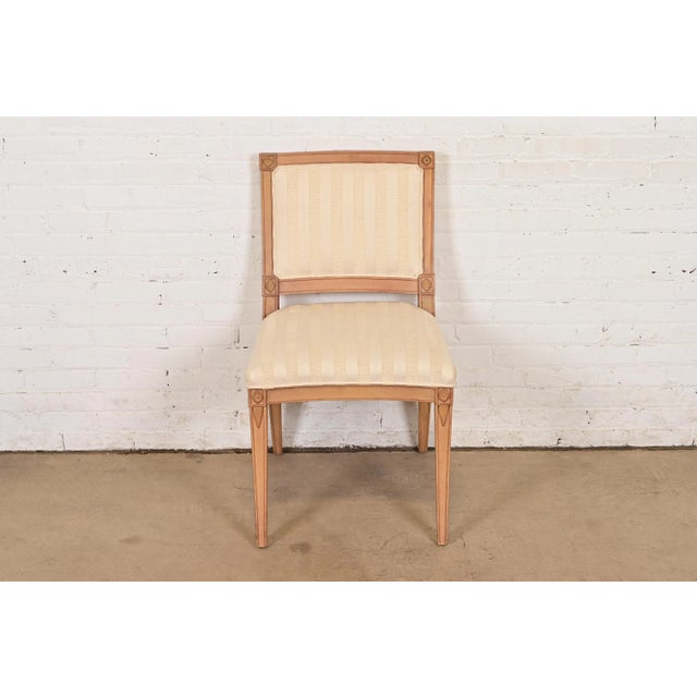 French Hickory Chair Klismos or French Regency Louis XVI Carved Side Chair or Dining Chair For Sale - Image 3 of 13