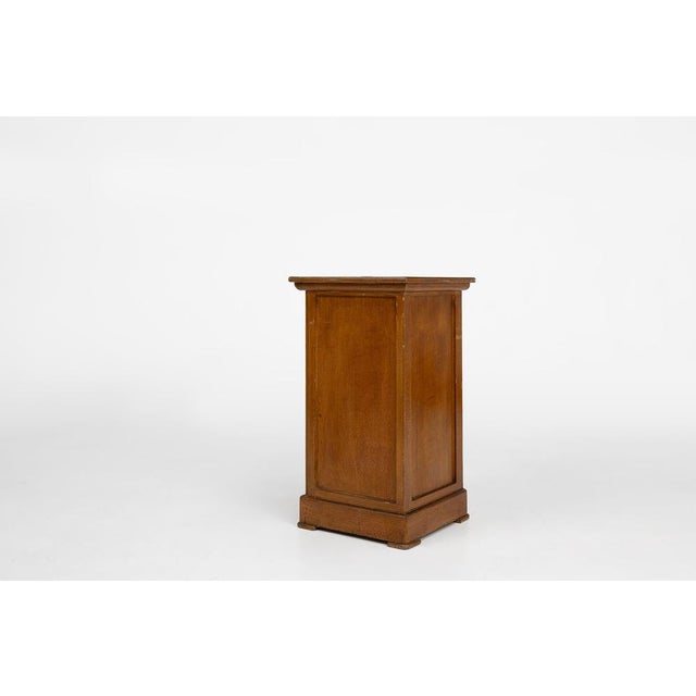 Art Deco French Nightstand in Varnished Wood, 1930s For Sale - Image 9 of 13
