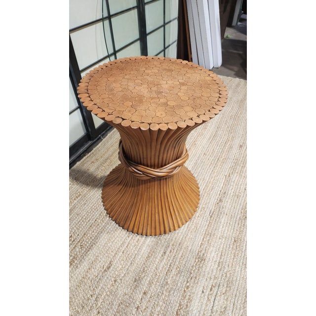 Vintage Sheaf of Wheat Table by John and Elinor McGuire For Sale - Image 10 of 11