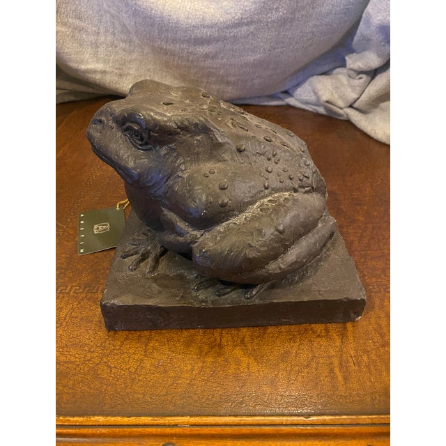 Figurative Vintage Sculptural Toad Statuette by Austin Productions For Sale - Image 3 of 6