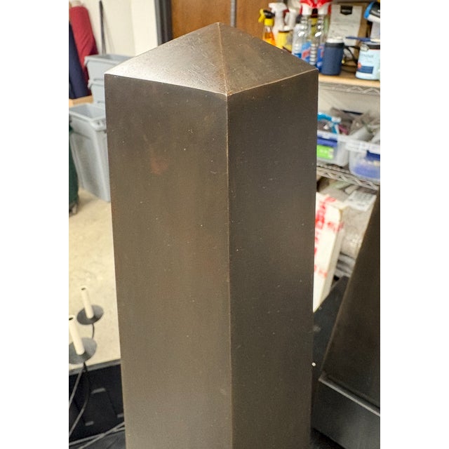 Pair of Chesneys Oxidized Steel Andirons For Sale - Image 10 of 17