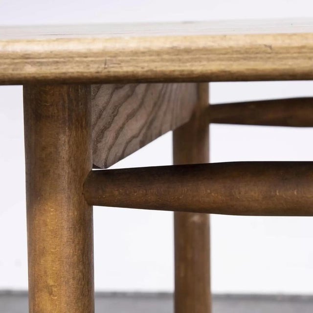 Wood Oak Rectangular Dining Table by Pierre Gautier-Delaye, 1950s For Sale - Image 7 of 10