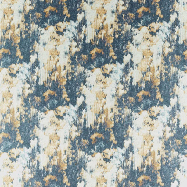 Harlequin Diffuse Fabric in Ink/ Copper - a Sample For Sale