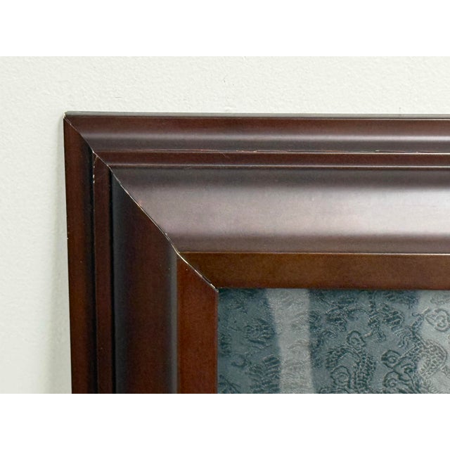 Chinese Thirty Six Stratagems Black Stone Carving Panel, Framed For Sale - Image 4 of 12