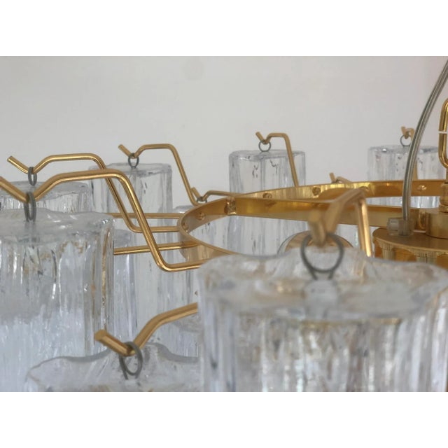Murano Style Glass Sputnik Chandelier Italian in Gold For Sale - Image 6 of 12