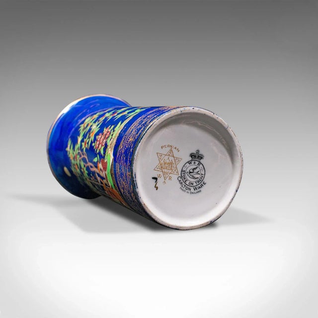 Ceramic 1920s Antique English Ceramic Decorative Vase For Sale - Image 7 of 13