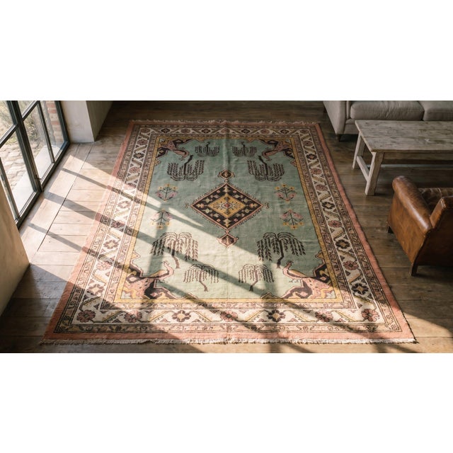 1900s Gray Medallion Antique Indian Agra Rug 4'0" X 6'0" Handknotted Wool Carpet For Sale - Image 10 of 12