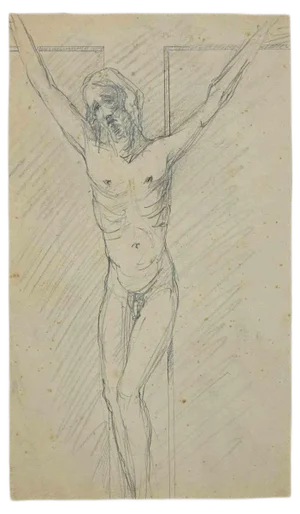 Unknown, The Crucifixion, Drawing, Early 20th Century