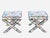 2020s Pair Custom Chinoiserie X Benches For Sale - Image 5 of 8