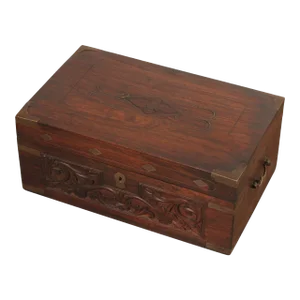 Antique 19th Century Anglo Indian Rosewood Travel Desk