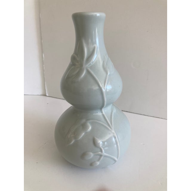 Victoria Hagan Victoria Hagan Celadon Gourd Vase For Sale - Image 4 of 7