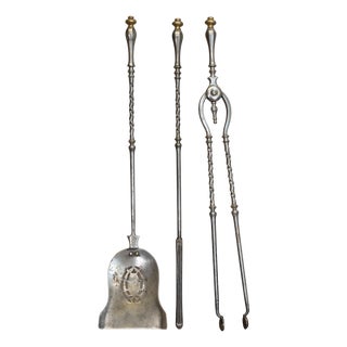Antique Fire Irons, 1860, Set of 3 For Sale
