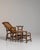 A natural bamboo lounge chair, dating to the 19th century and made in France. The bamboo frame is finished in rattan,...