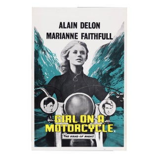 "The Girl on a Motorcycle" Original Vintage Movie Poster, British, 1968 For Sale
