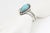 Turquoise Vintage Southwestern Navajo Style Turquoise Sterling Silver Cuff Bracelet For Sale - Image 8 of 9