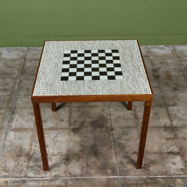 Ceramic Tile Chess Table in the Style of Gordon & Jane Martz For Sale - Image 10 of 18
