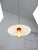 White Mid-Century Italian Ceramic and Brass Pendant Lamp For Sale - Image 8 of 14